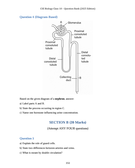ICSE Class 10 Biology Question Bank (2025 Edition) - Image 4