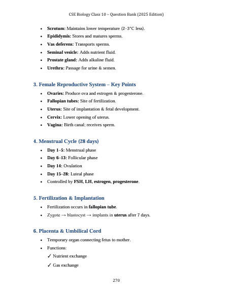 ICSE Class 10 Biology Question Bank (2025 Edition) - Image 3